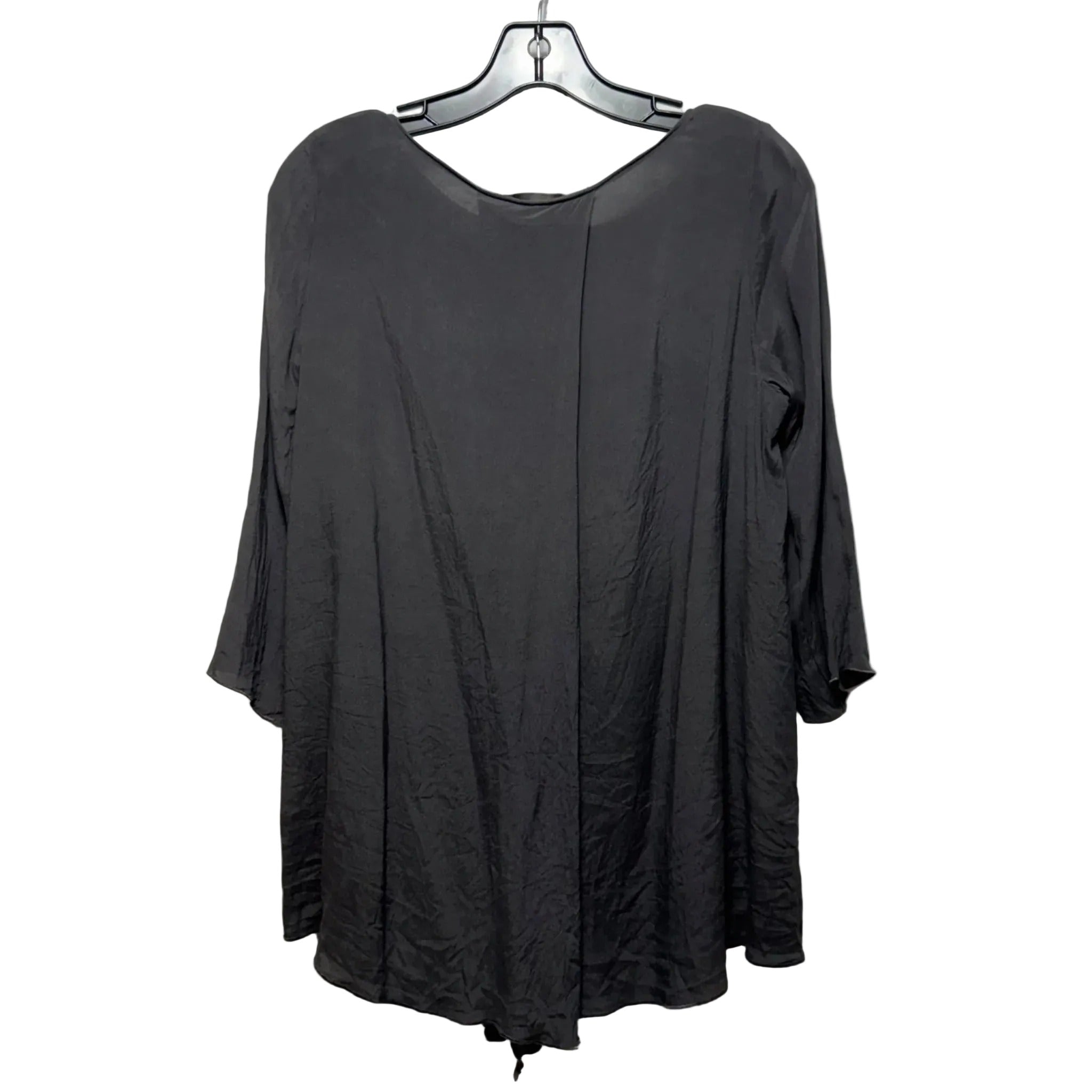 Silk Top Long Sleeve By Nenah In Grey, Size: S