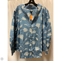 Top Long Sleeve By Talbots In Blue, Size: 2x