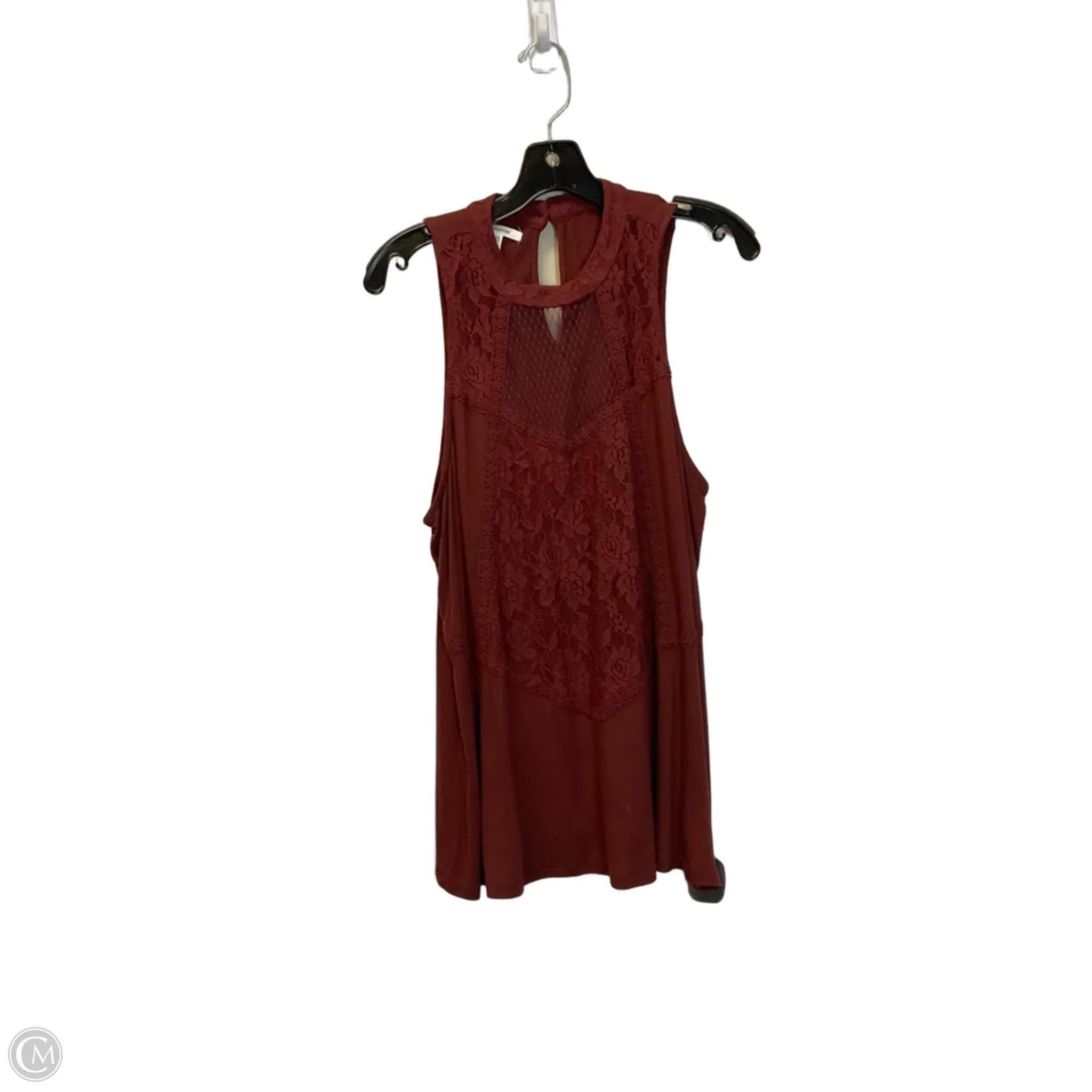 Top Sleeveless By Maurices In Red, Size: L
