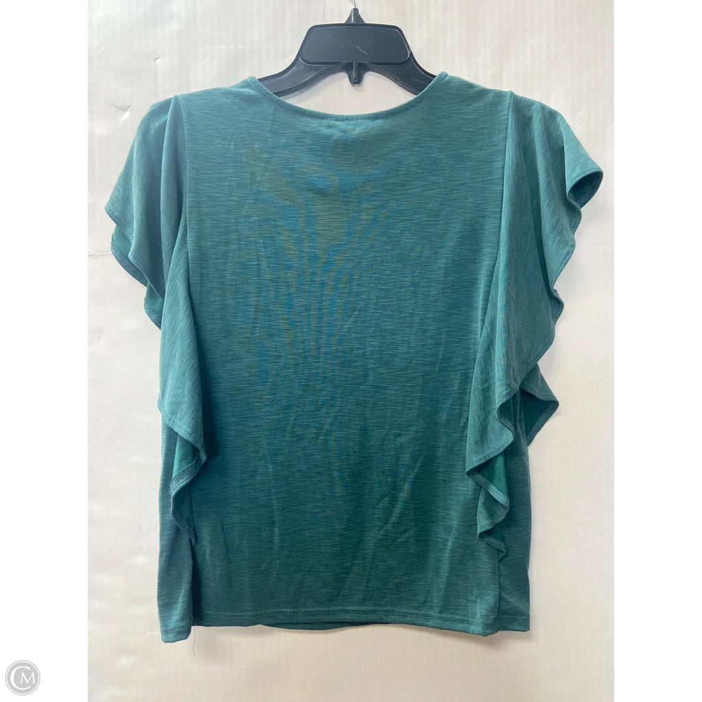 Top Short Sleeve By Green Envelope In Green, Size: S