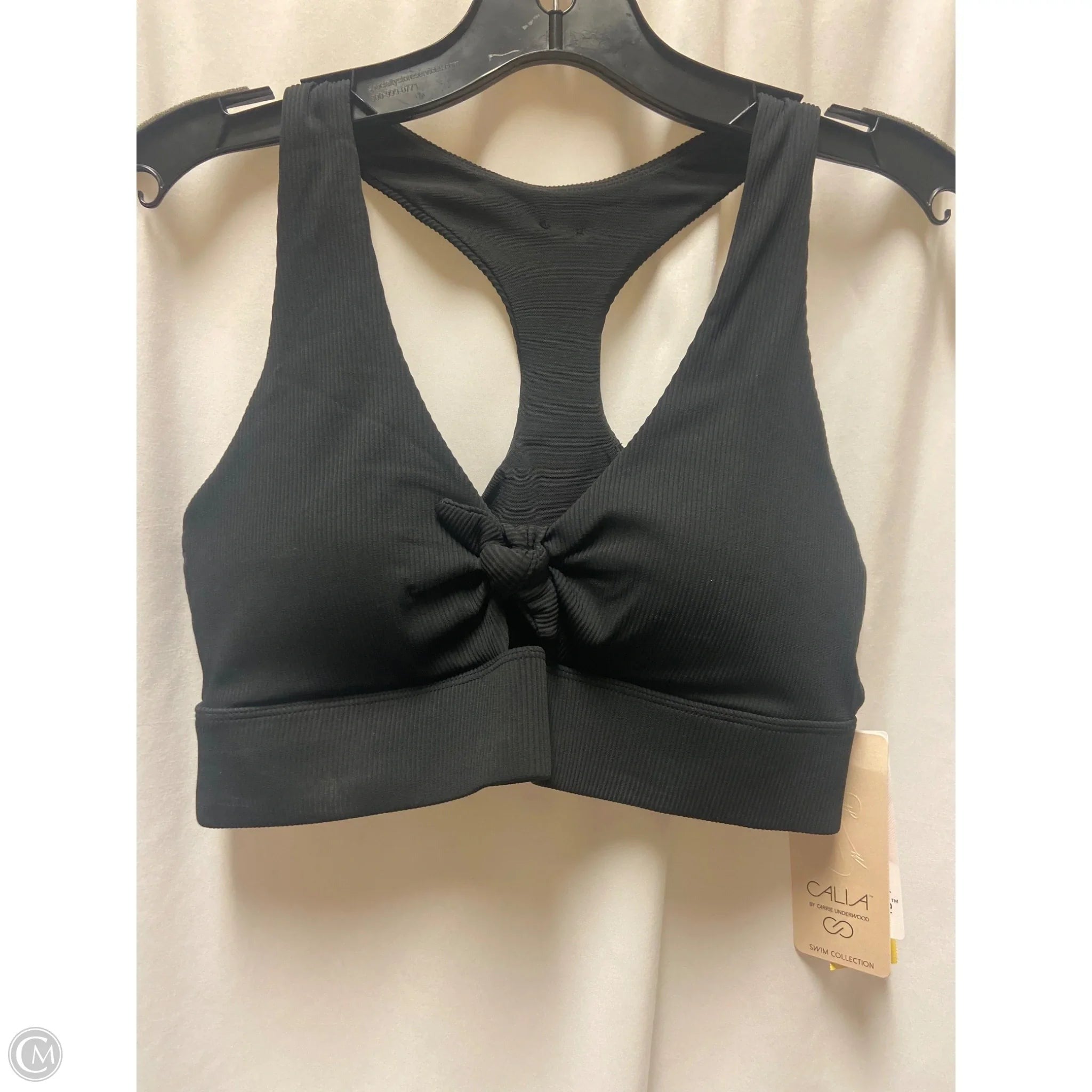 Swimsuit Top By Calia In Black, Size: M