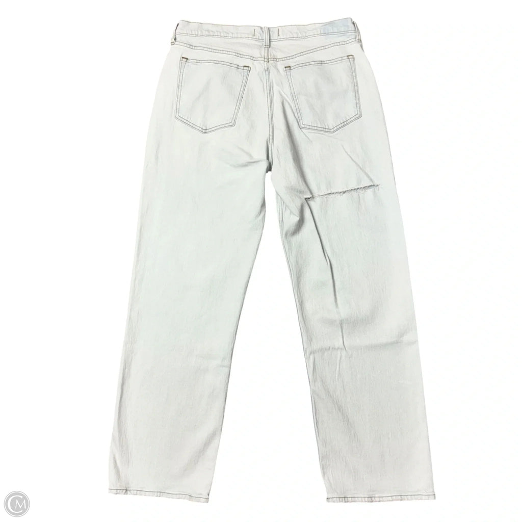 Jeans Straight By Abercrombie And Fitch In Blue Denim, Size: 14