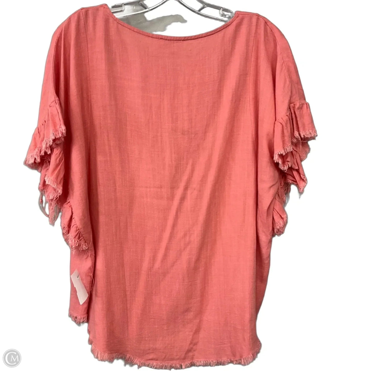 Top Short Sleeve By Umgee In Peach, Size: S