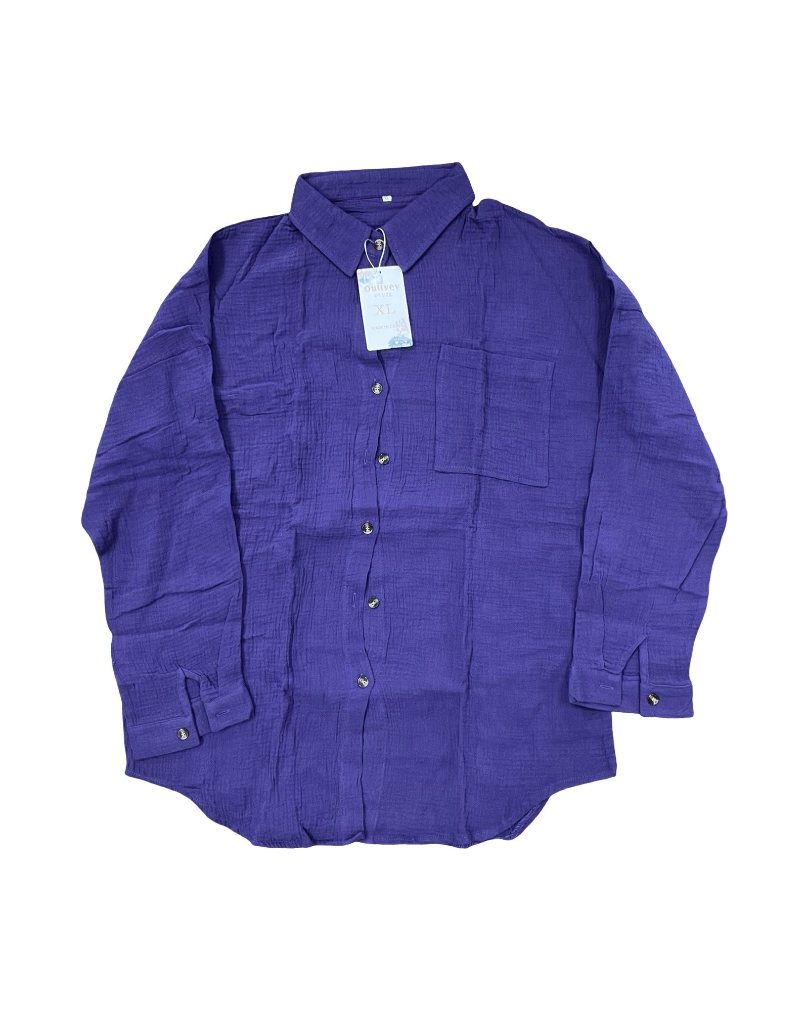 Top Ls By Clothes Mentor In Purple, Size:Xl