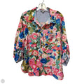 Top Long Sleeve By John Mark In Floral Print, Size: L