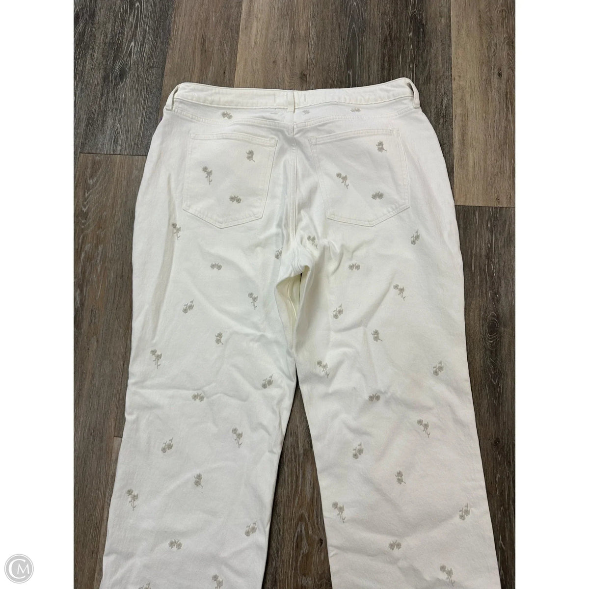 Jeans Boyfriend By Abercrombie And Fitch In White Denim, Size: 18