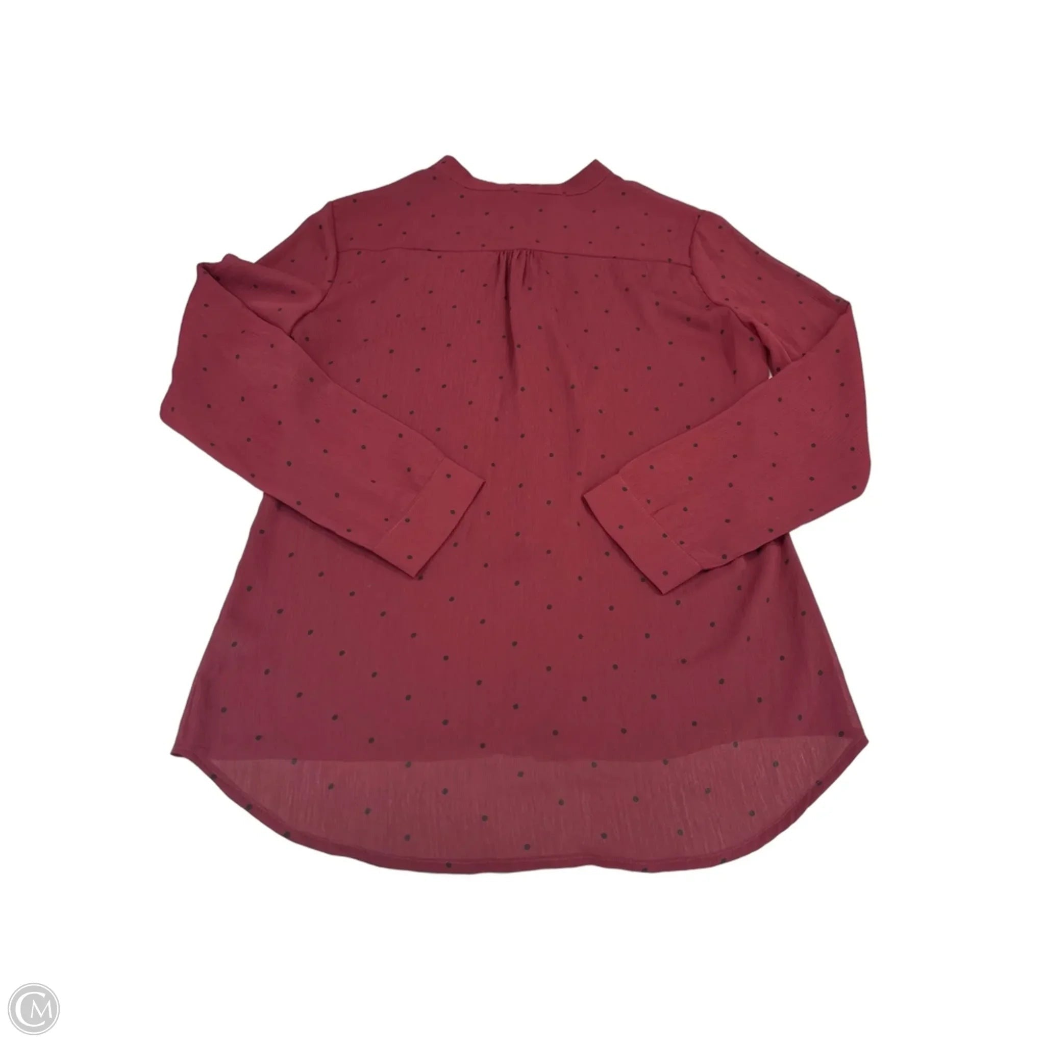 Top Long Sleeve By 41 Hawthorn In Red, Size: M