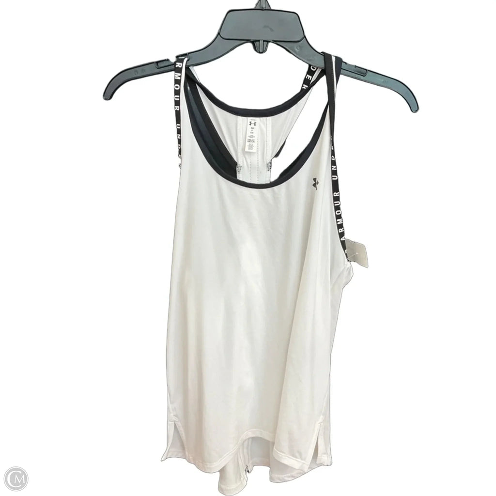 Athletic Tank Top By Under Armour In White, Size: S