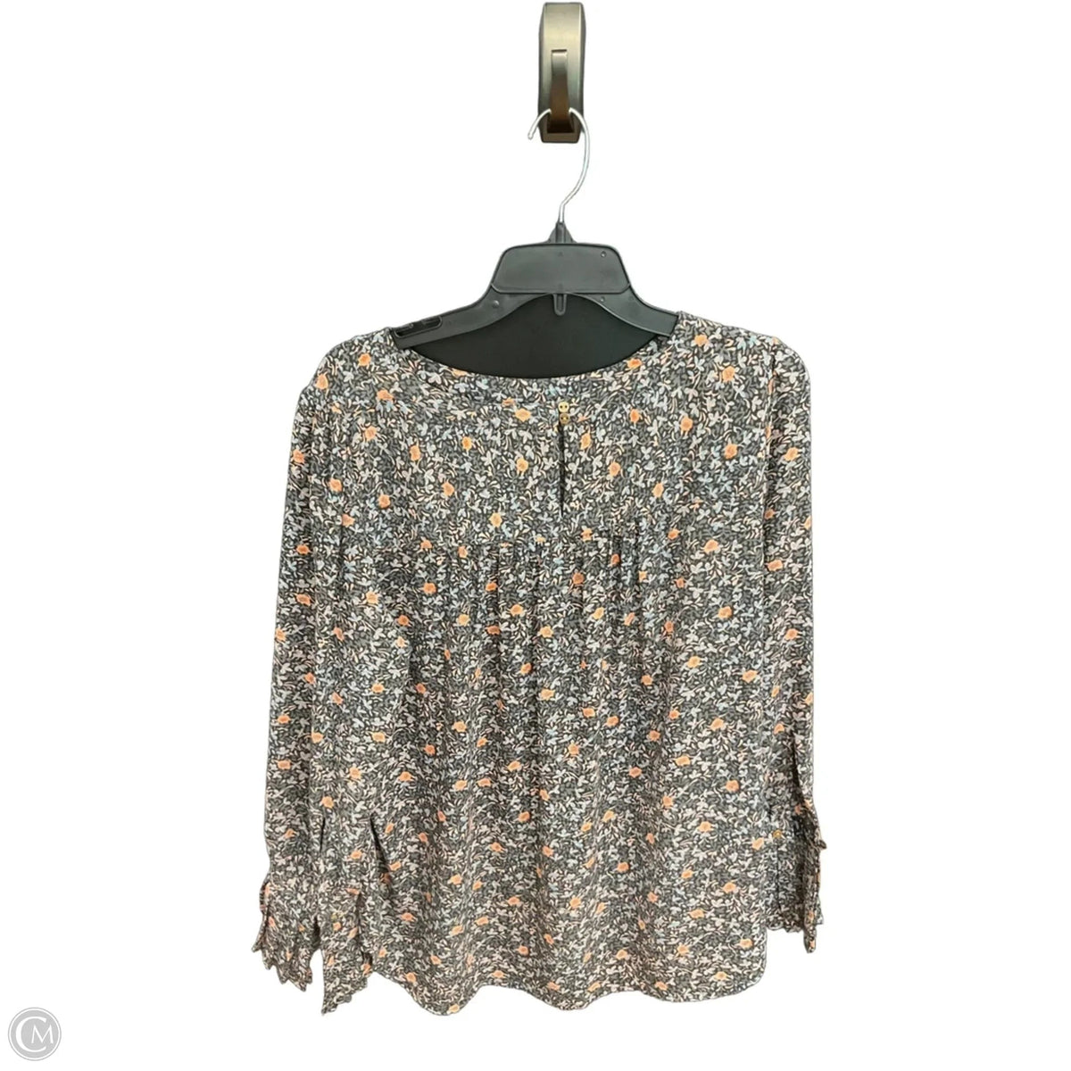 Top Long Sleeve By Loft In Floral Print, Size: L