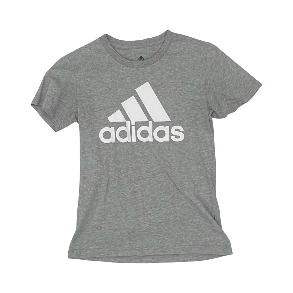 Athletic Top Ss By Adidas In Grey, Size:Xs