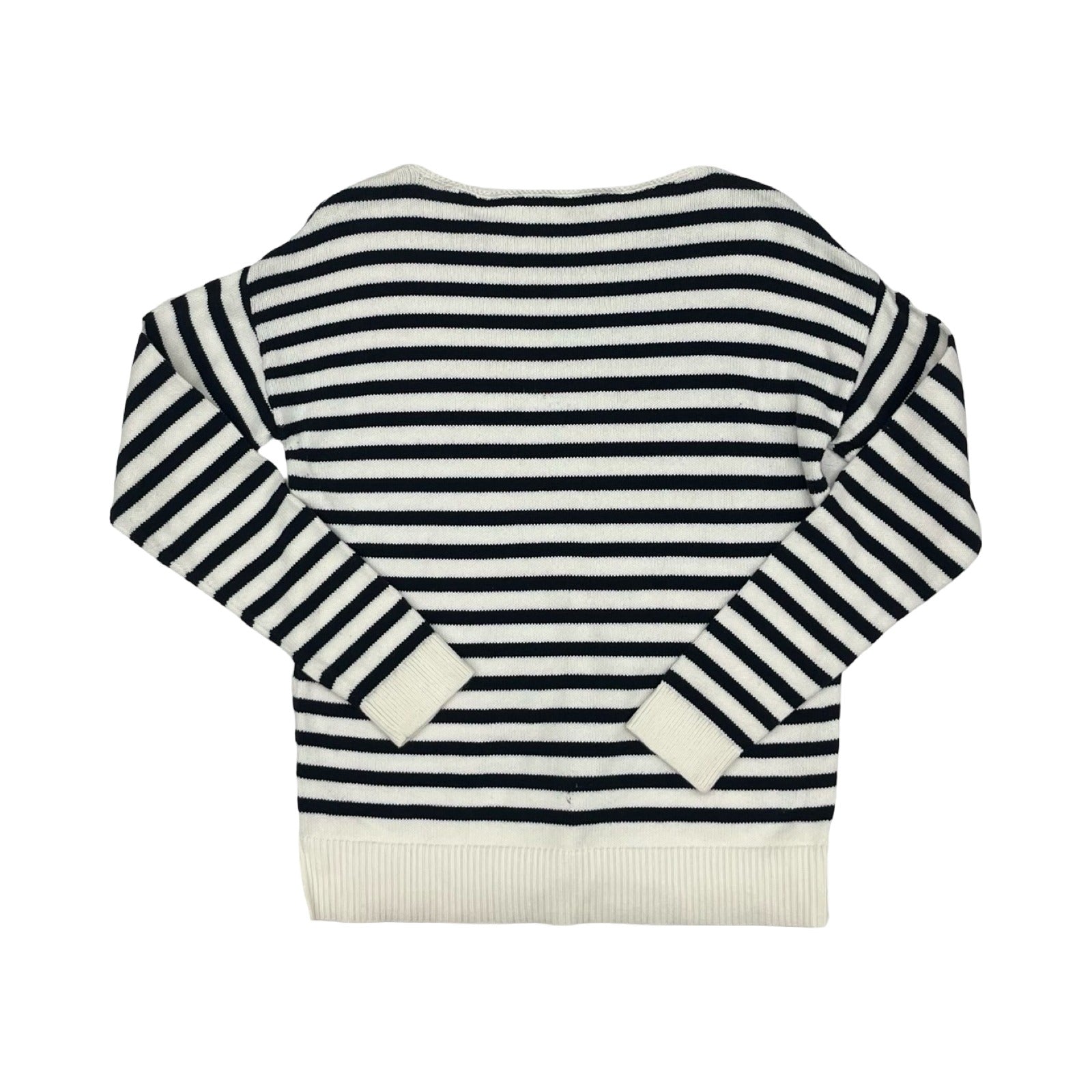 Sweater By Loft In Blue & Cream, Size:S