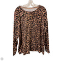 Top Long Sleeve By Talbots In Animal Print, Size: 3x