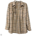 Jacket Shirt By Jodifl In Plaid Pattern, Size: M