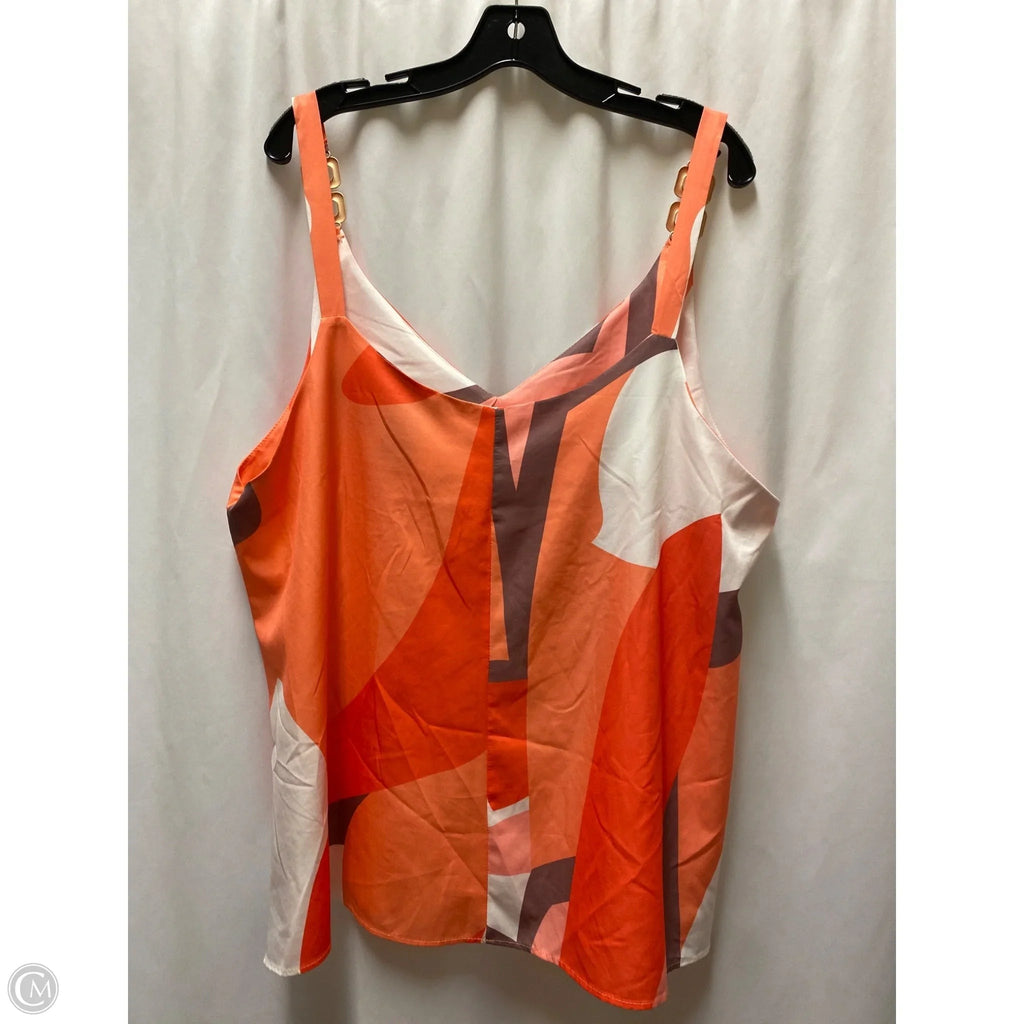 Tank Top By Clothes Mentor In Orange, Size: 4x