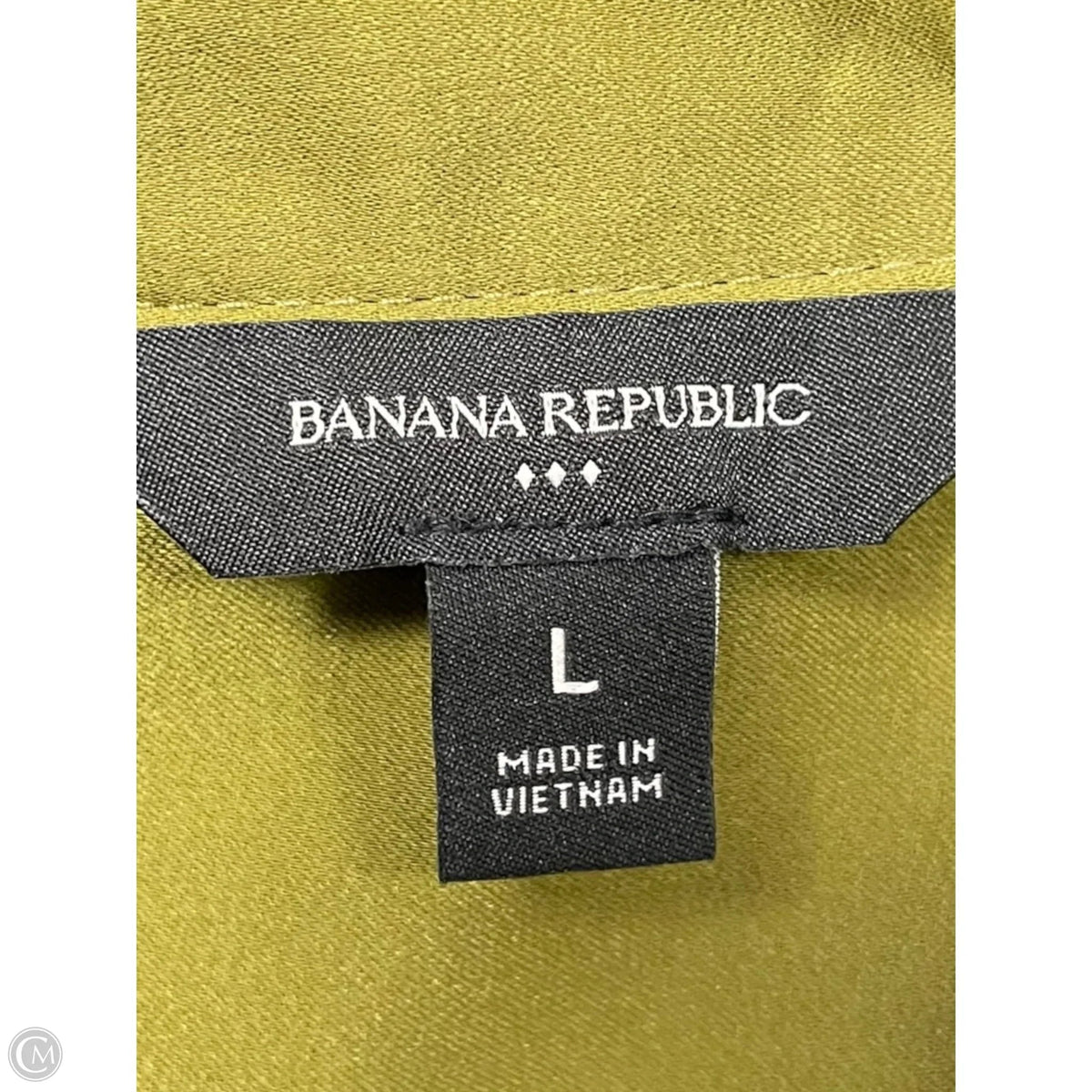 Top Long Sleeve By Banana Republic In Green, Size: L