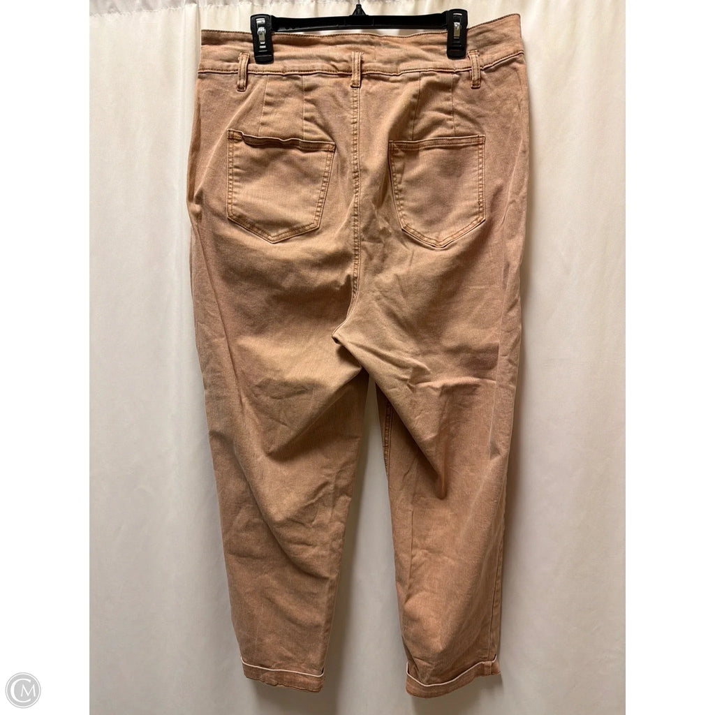 Jeans Straight By Eloquii In Red Denim, Size: 14
