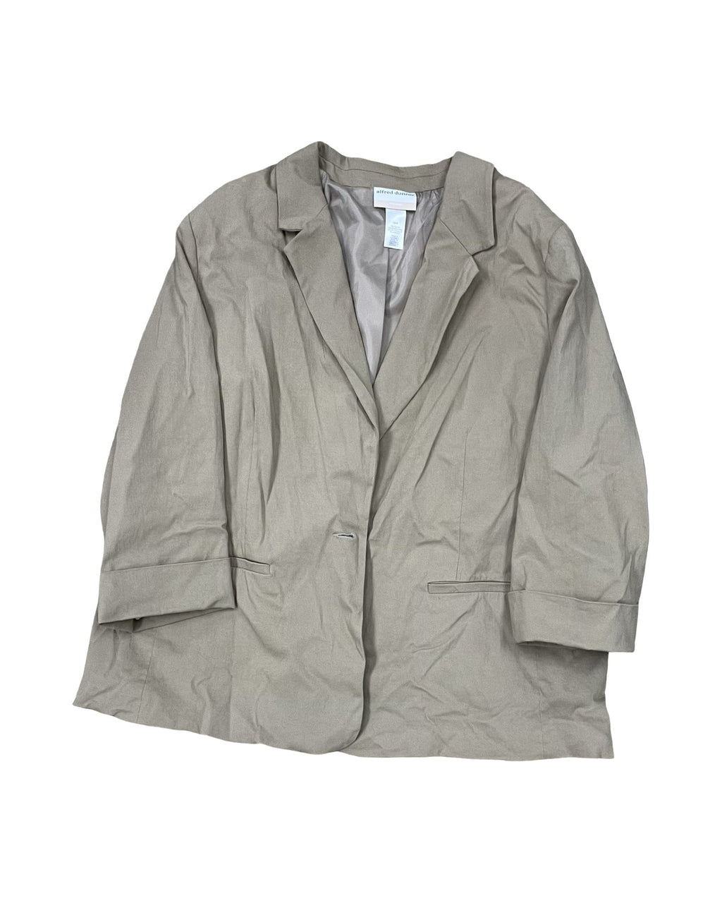 Blazer By Alfred Dunner In Tan, Size:Xl