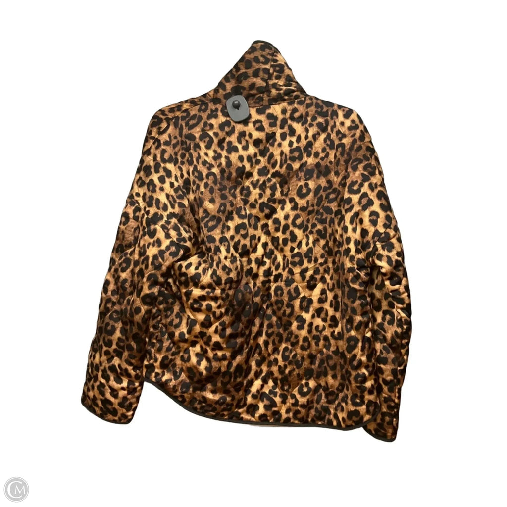 Jacket Puffer & Quilted By Davi & Dani In Animal Print, Size: S