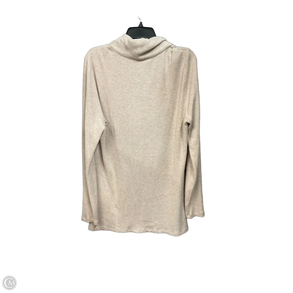 Top Long Sleeve By White House Black Market In Tan, Size: Xl