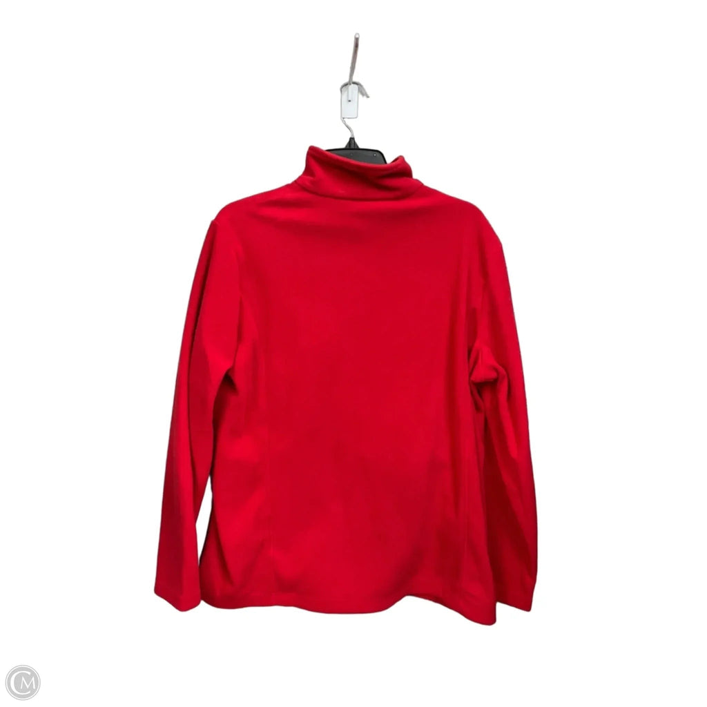 Jacket Fleece By Lands End In Red, Size: Xl