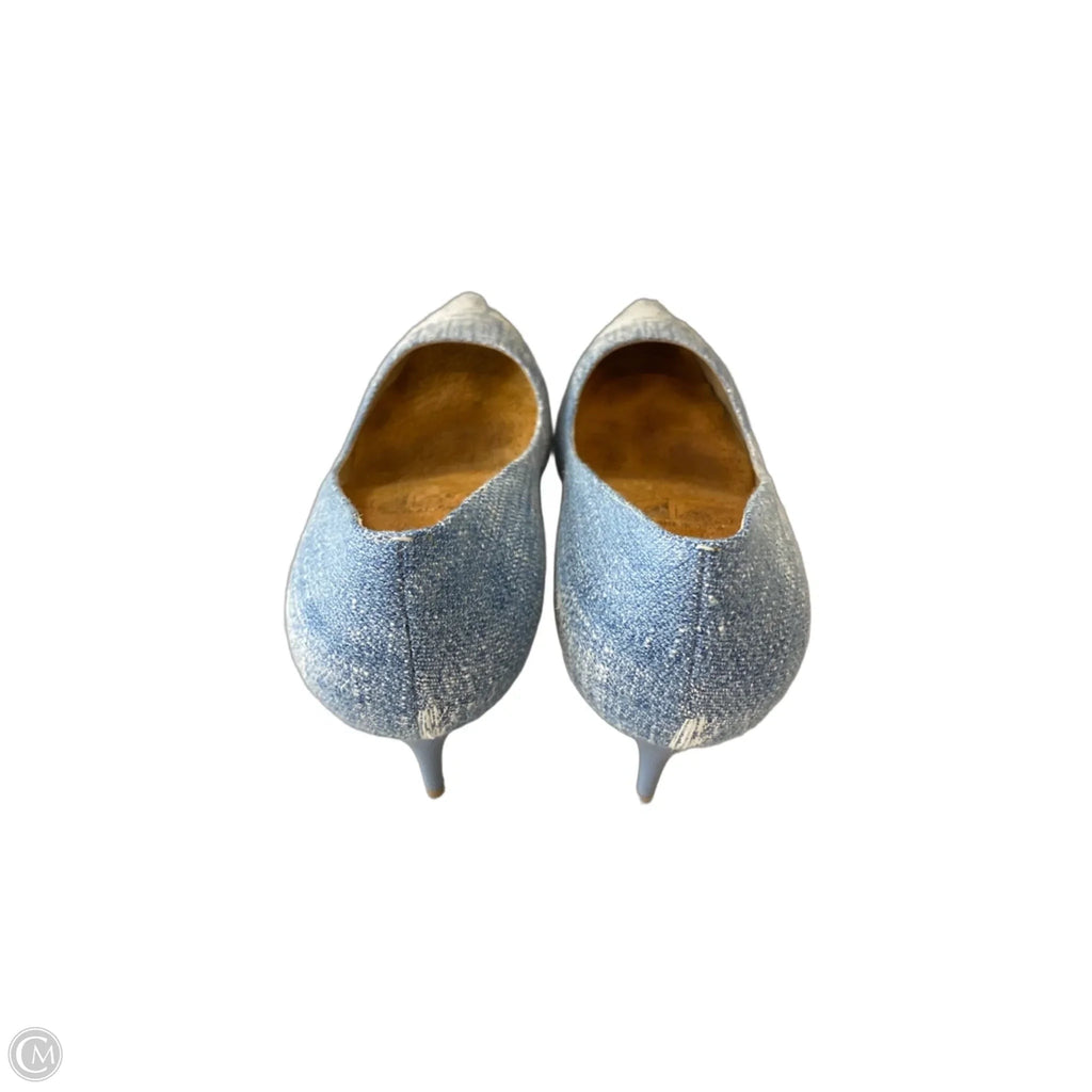 Shoes Heels Stiletto By Clothes Mentor In Blue Denim, Size: 10