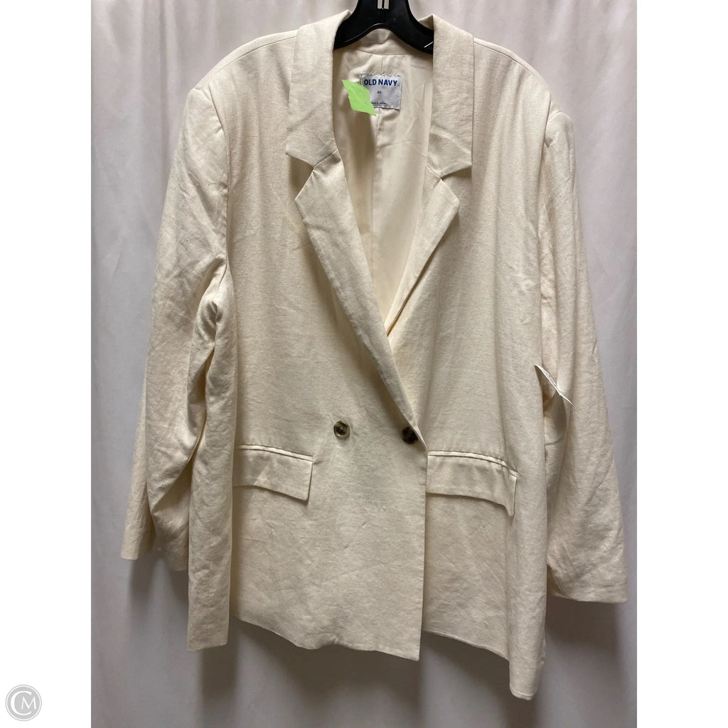 Blazer By Old Navy In Cream, Size: 2x