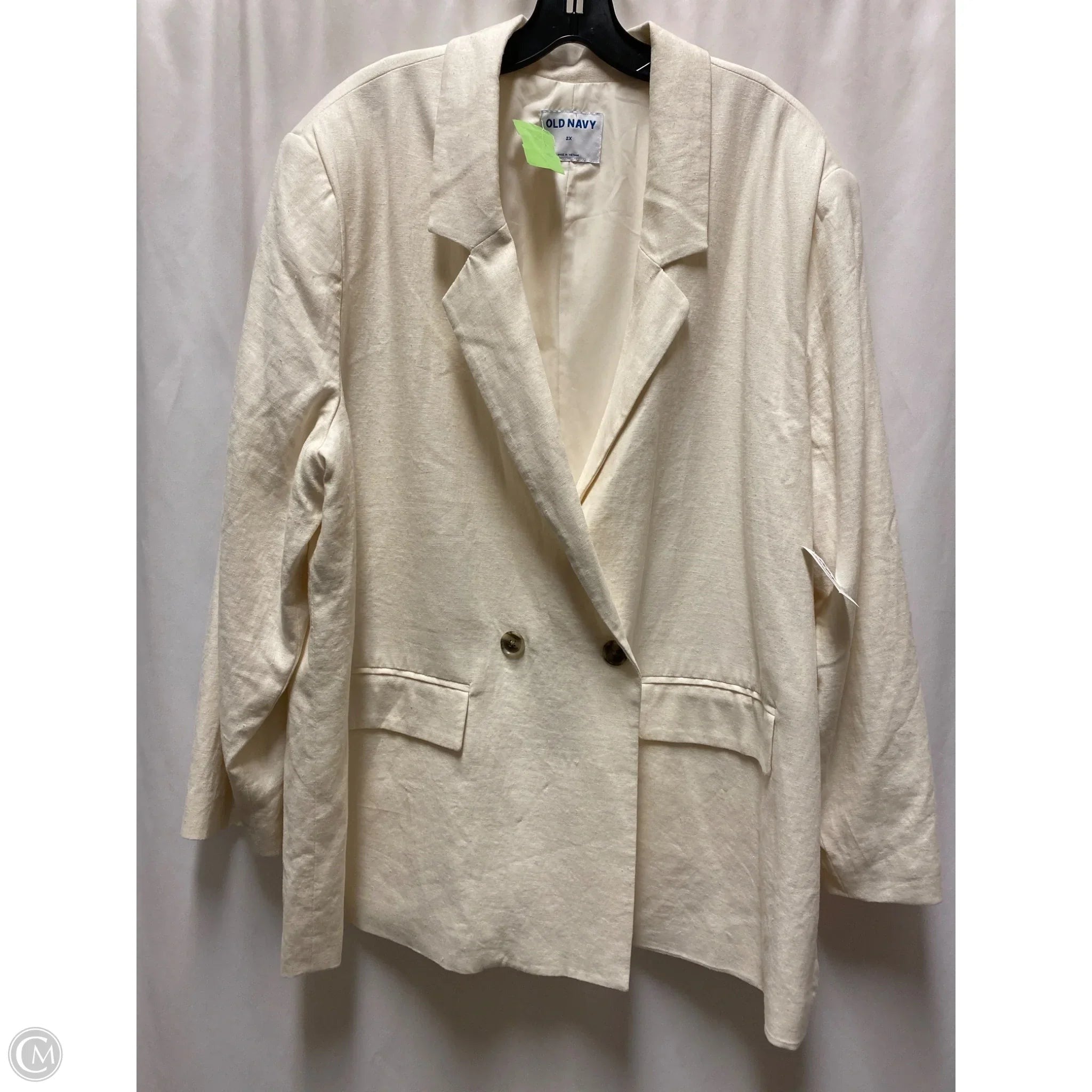 Blazer By Old Navy In Cream, Size: 2x