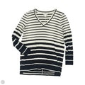 Top Long Sleeve By Loft In Black & White, Size: S