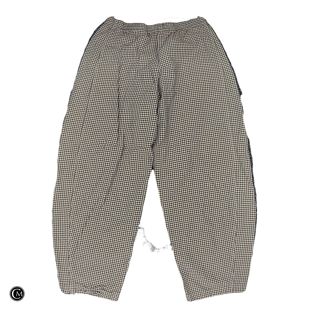 Pants Wide Leg By Abercrombie And Fitch In Brown & Cream, Size: S
