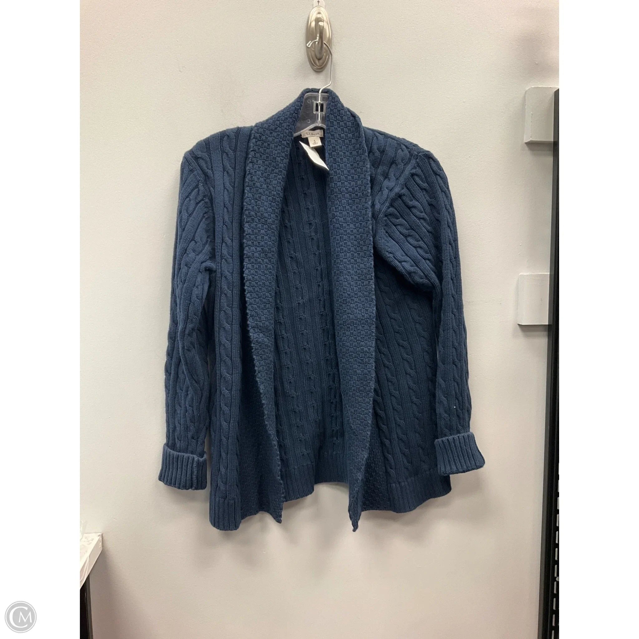 Sweater Cardigan By L.l. Bean In Navy, Size: S