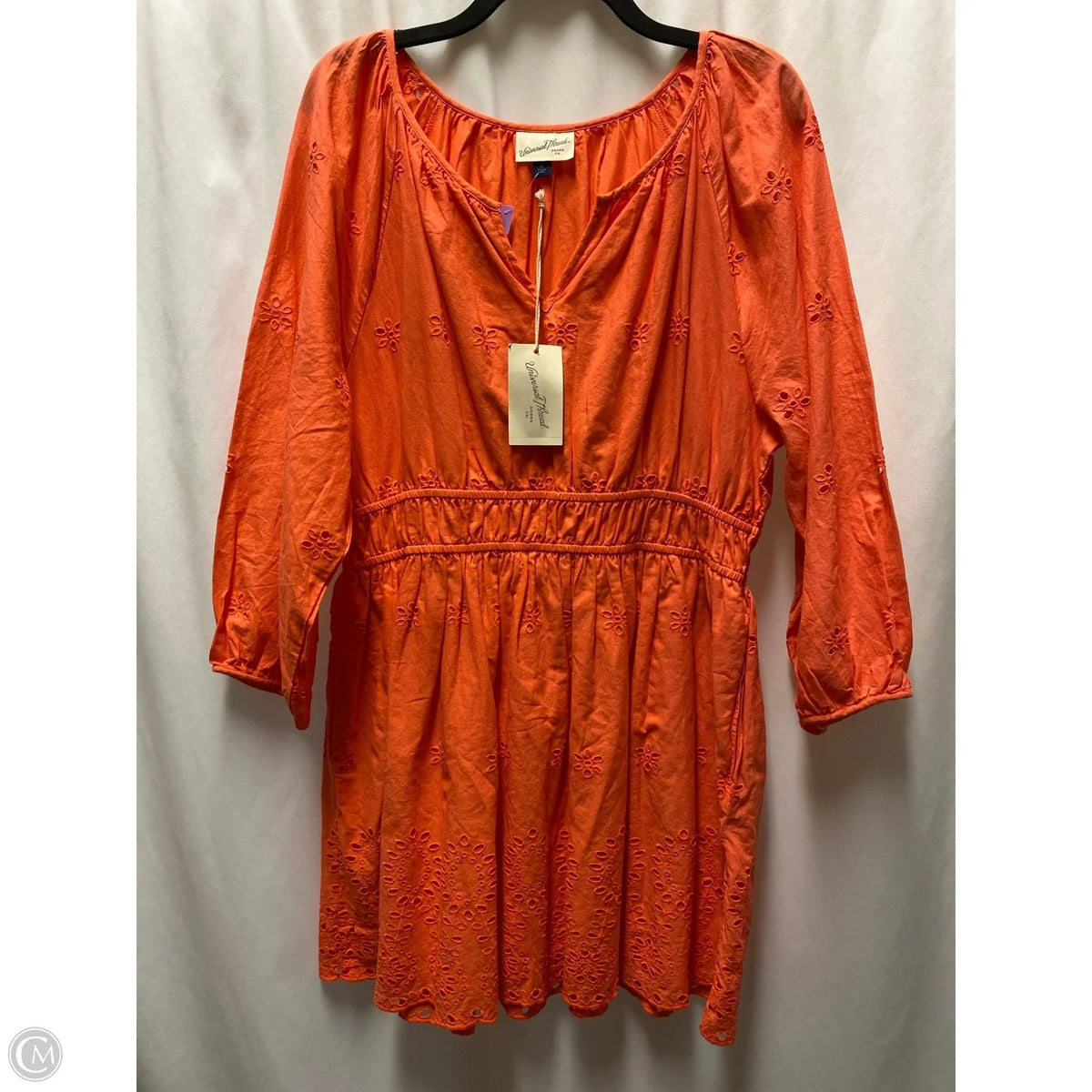 Dress Casual Midi By Universal Thread In Peach, Size: Xl
