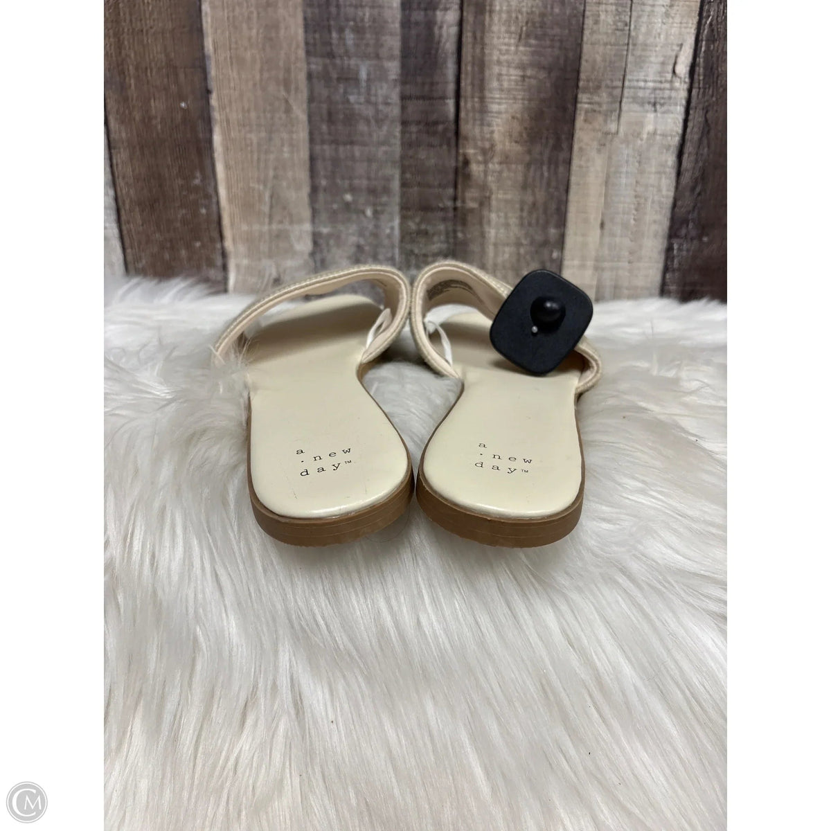 Sandals Flats By A New Day In Ivory, Size: 8