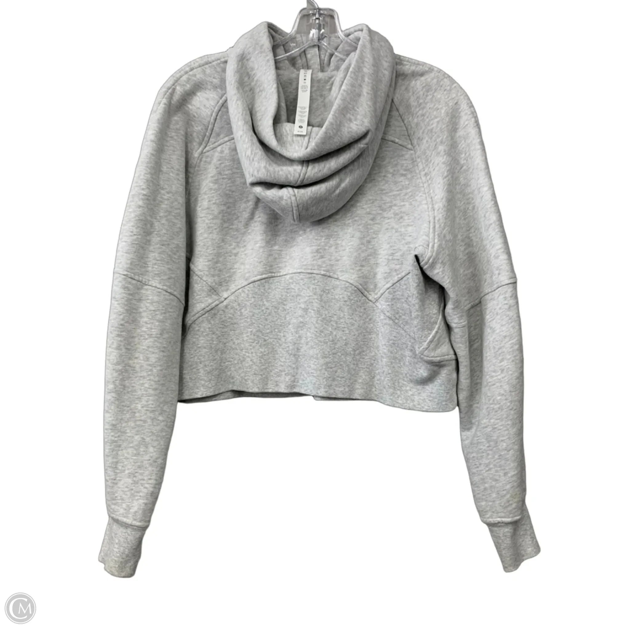 Sweatshirt Hoodie By Lululemon In Grey, Size: S