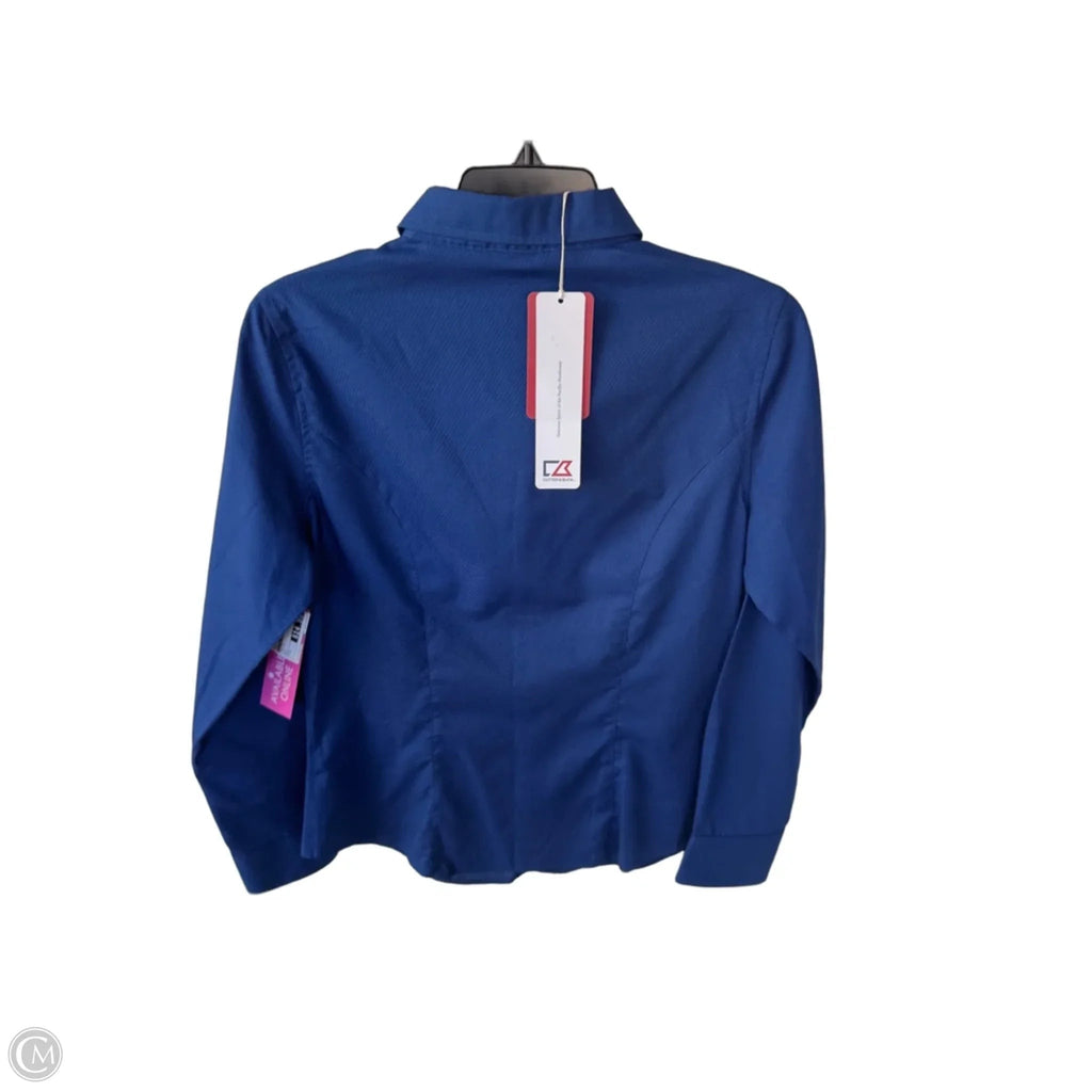 Top Long Sleeve By Cutter And Buck In Blue, Size: M