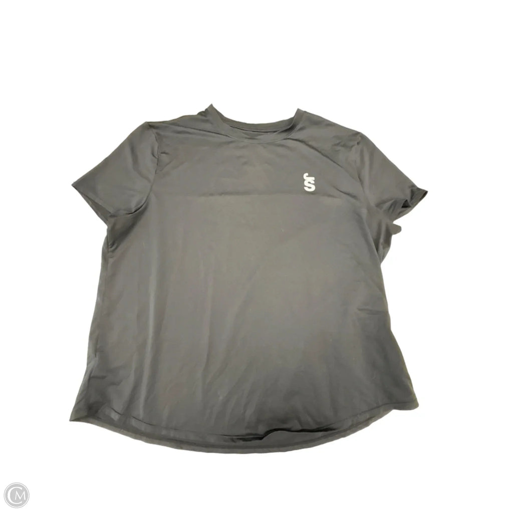 Athletic Top Short Sleeve By Cmf In Black, Size: Xl