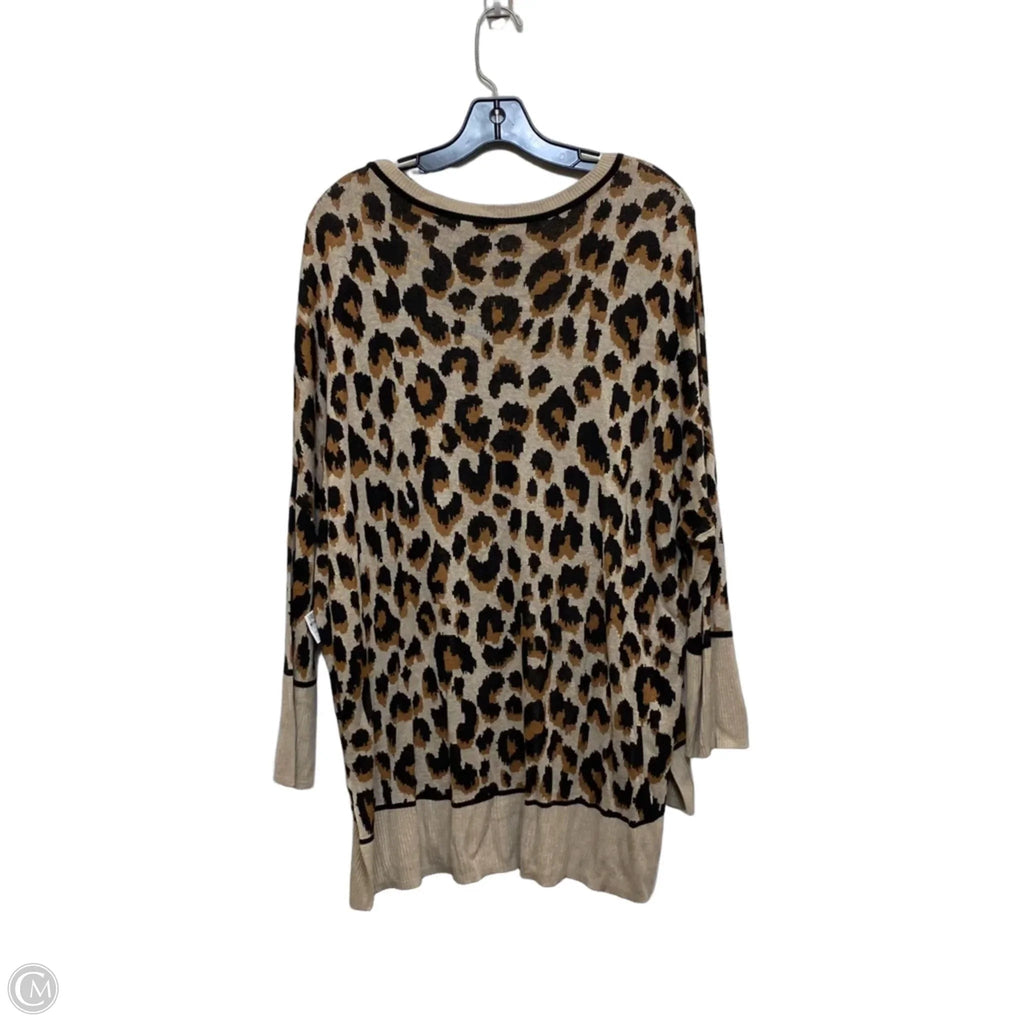 Top Long Sleeve By New Directions In Animal Print, Size: 1x