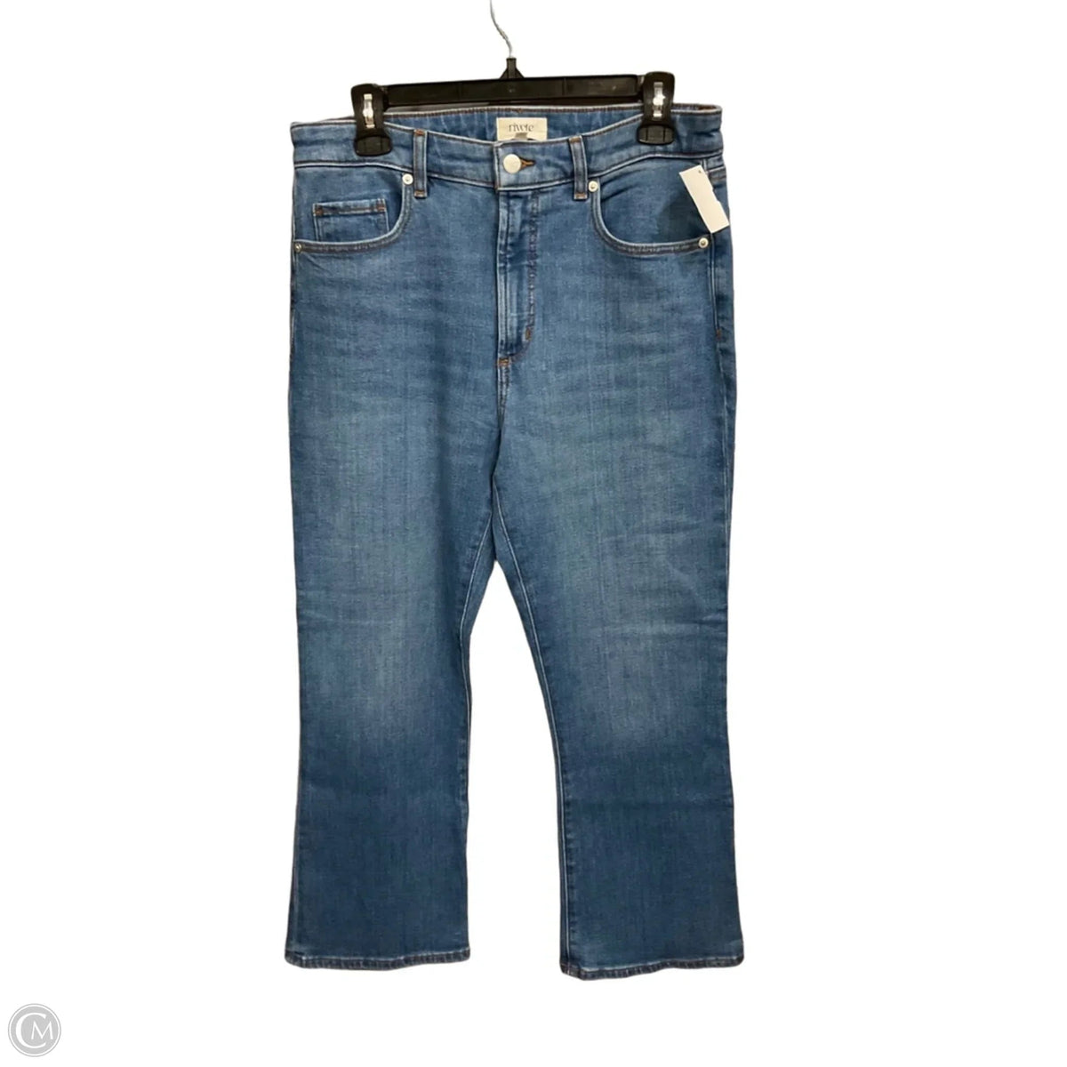 Jeans Cropped By Cmc In Blue Denim, Size: 8