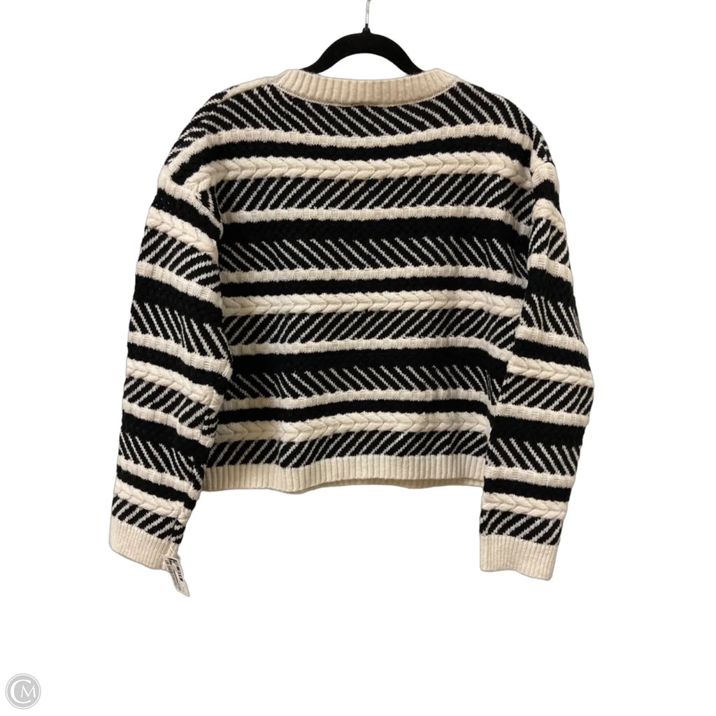 Sweater By Bobeau In Black & Cream, Size: M