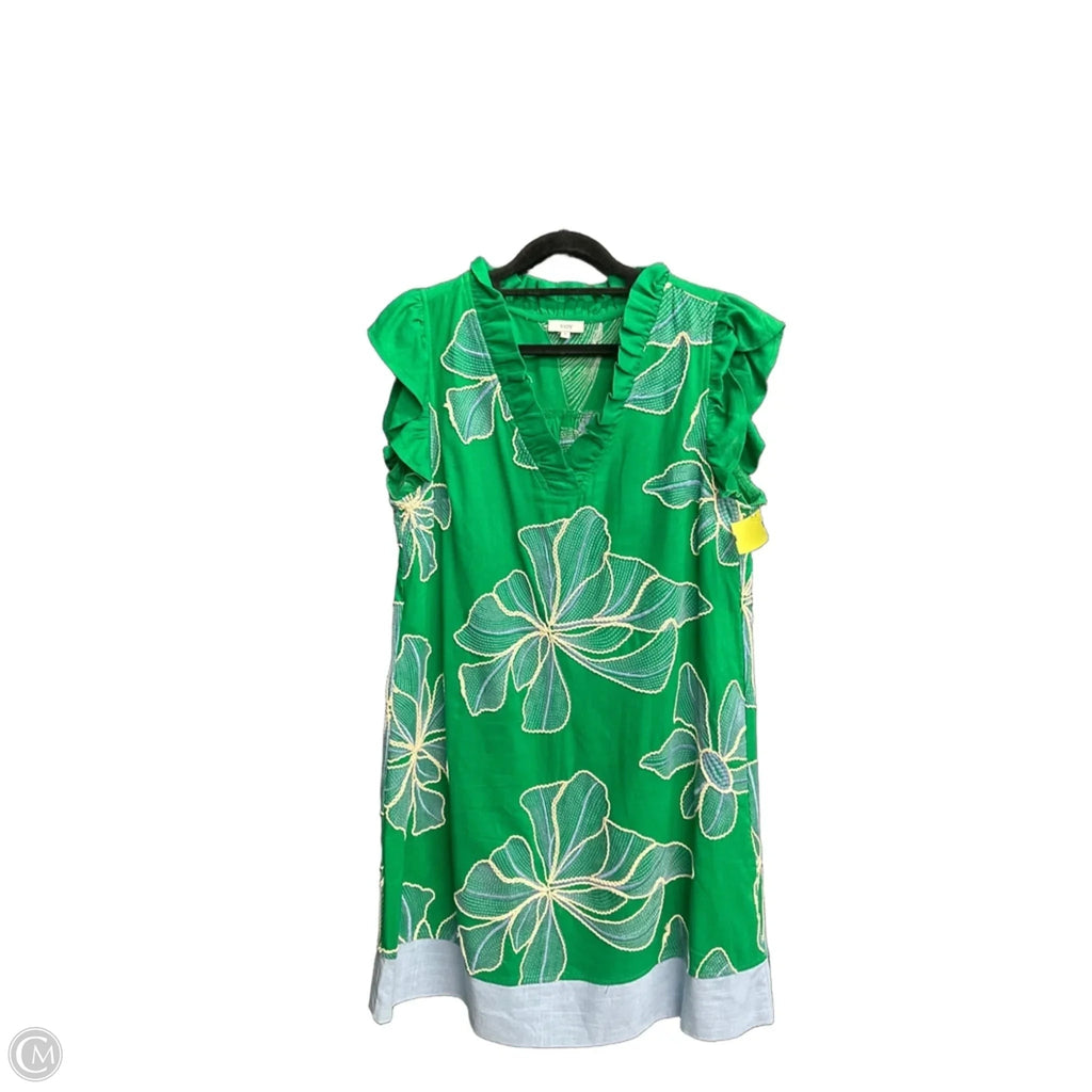 Dress Casual Short By Voy In Blue & Green, Size: S