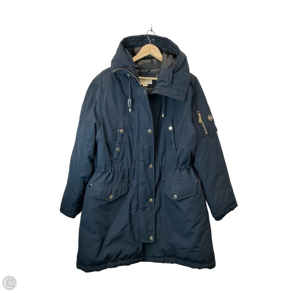 Coat Puffer & Quilted By Michael By Michael Kors In Navy, Size: Xxl