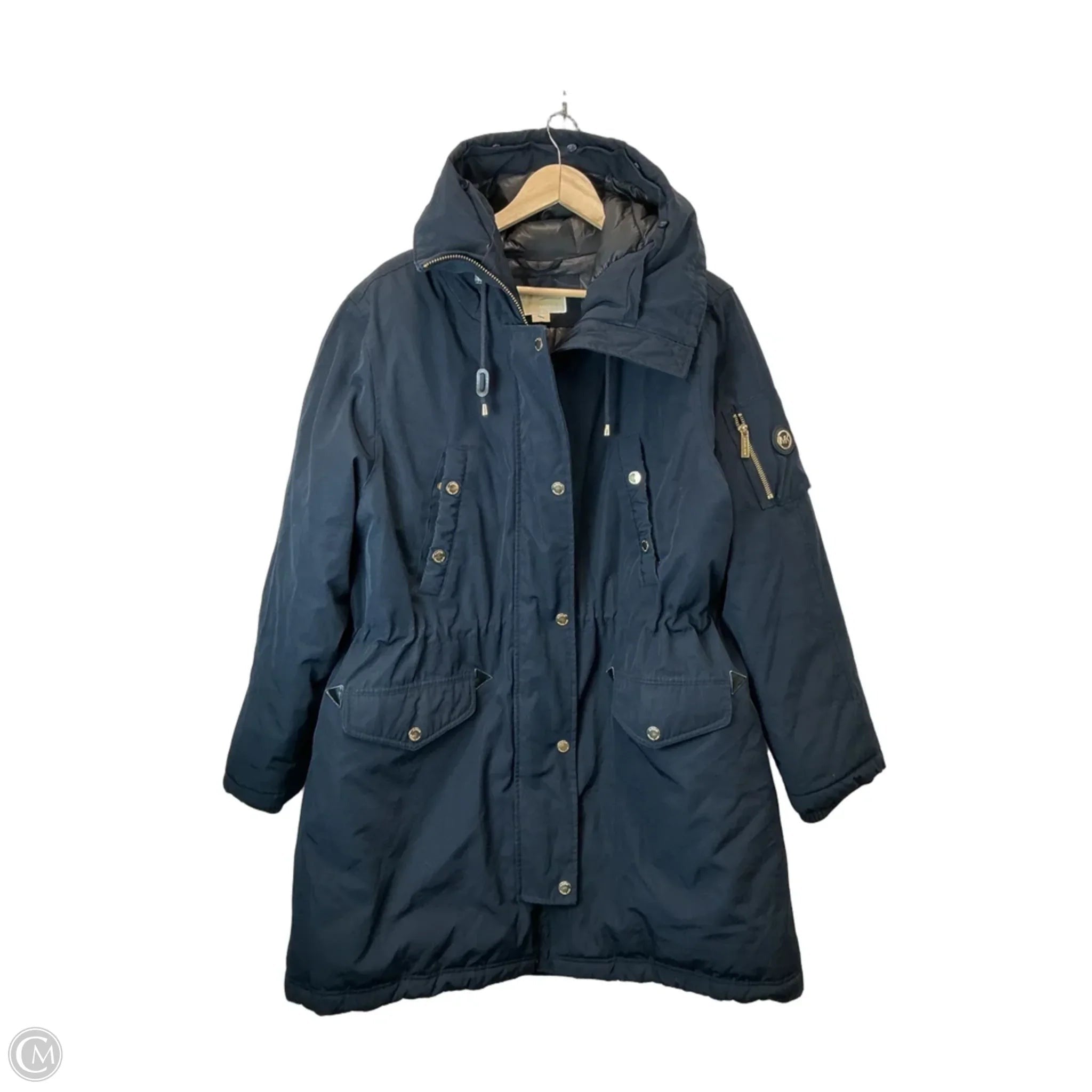 Coat Puffer & Quilted By Michael By Michael Kors In Navy, Size: Xxl