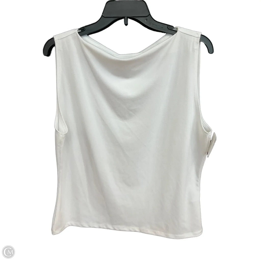 Top Sleeveless By Abercrombie And Fitch In White, Size: Xl