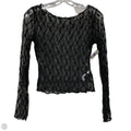Top Long Sleeve By Cider In Black, Size: S