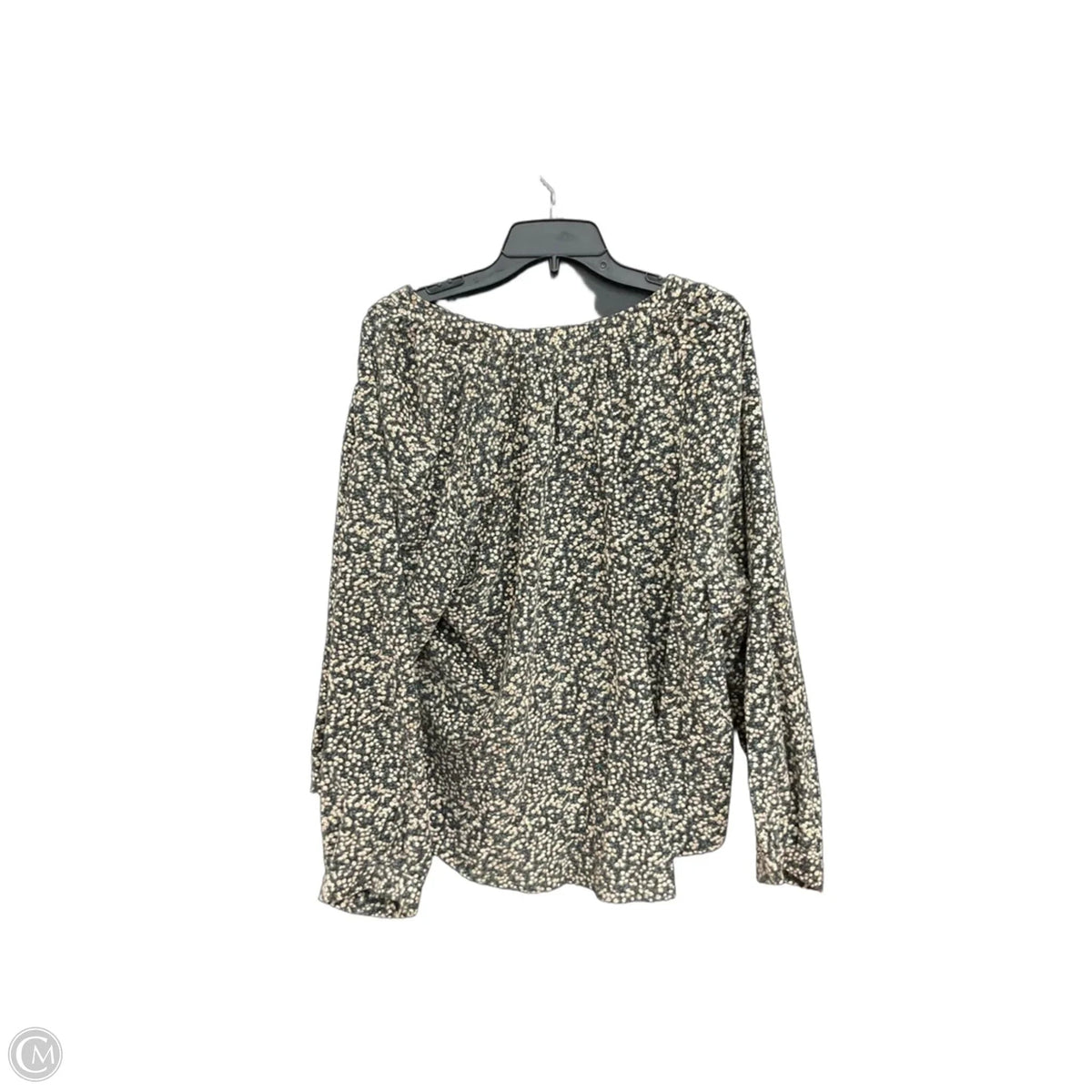 Blouse Long Sleeve By Universal Thread In Green, Size: 1x