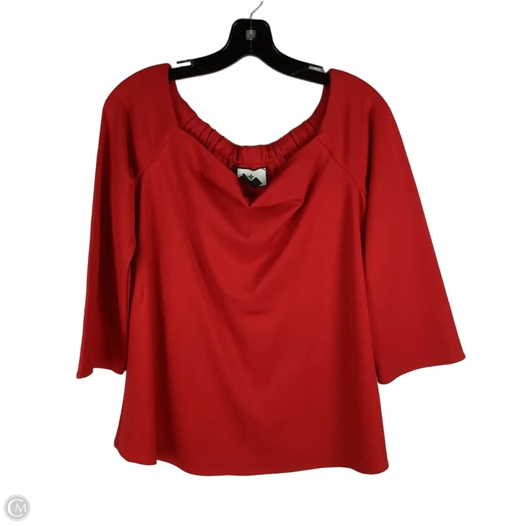 Top Short Sleeve By Tuckernuck In Red, Size: M