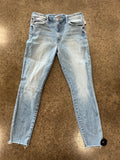 Jeans Skinny By Mother Jeans In Blue Denim, Size:14