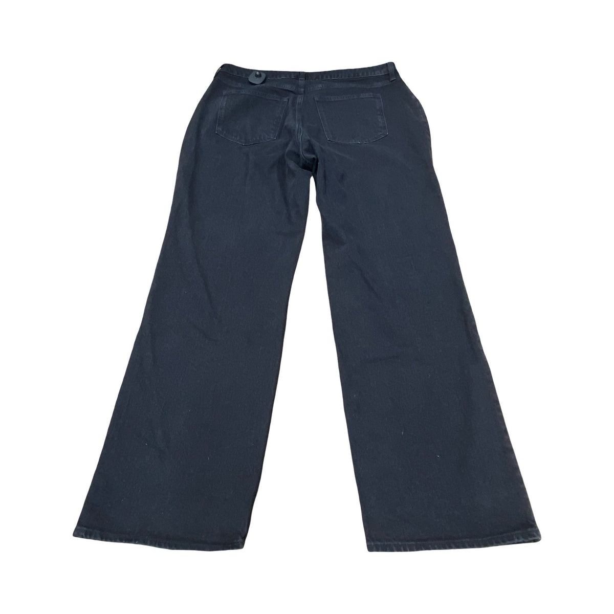 Jeans Straight By Abercrombie And Fitch In Black Denim, Size:16
