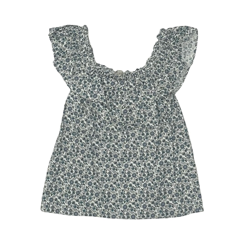Top Sleeveless By Loft In Blue & White, Size:Xs