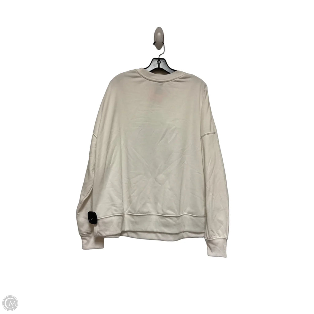 Sweatshirt Crewneck By Clothes Mentor In Purple & White, Size: Xxl