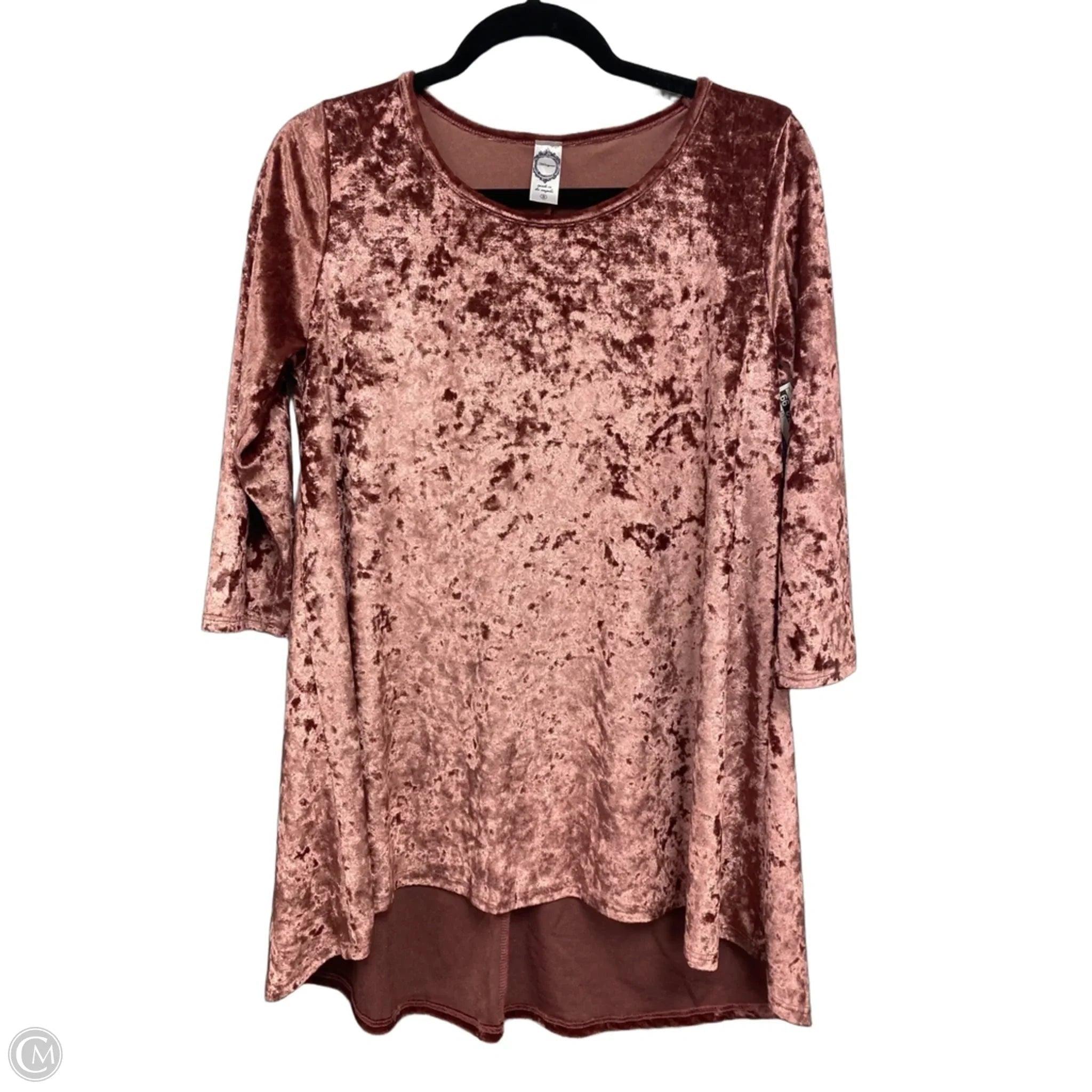 Top Long Sleeve By Honeyme In Mauve, Size: S